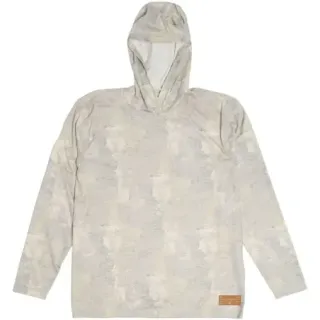 T-shirt con cappuccio SIMMS Tech Hoody Artist Series Windy Lunar Grey - Ardent flyfishing