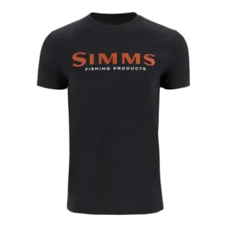T-shirt SIMMS Logo Dark Gunmetal Heather - Ardent flyfishing