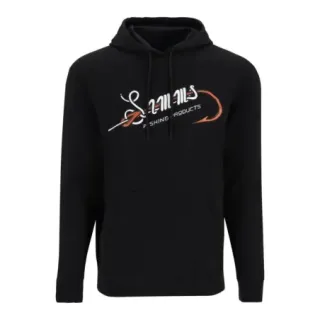 Sweatshirt SIMMS Hook & Loop Hoody Black - Ardent flyfishing
