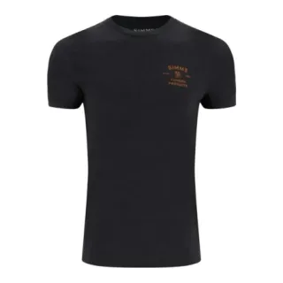 T-shirt SIMMS Stacked Bass Charcoal Heather - Ardent flyfishing