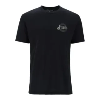 T-shirt SIMMS Circle Lockup Black - Ardent flyfishing
