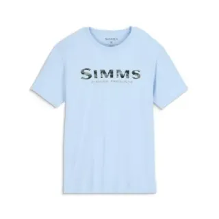T-shirt SIMMS Shroud Fill Logo Sky Blue - Ardent flyfishing