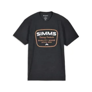 T-shirt SIMMS Stamp Lock Charcoal Heather - Ardent flyfishing
