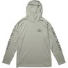 T-shirt SALTY CREW Apex perforated hood + mask Gray
