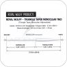 ROYAL WULFF Triangle taper monoclear intermediate silk TTMCI