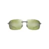 MAUI JIM Breakwall polarized sunglasses shiny trans khaki green