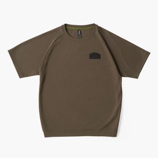 T-shirt MEGABASS x BRIEFING Jolly roger emblem t-shirt olive