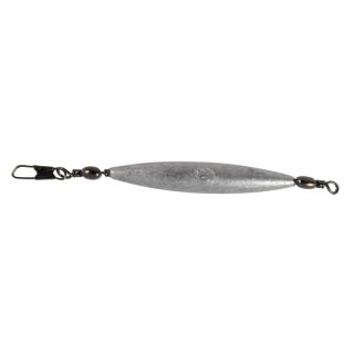 LEMER Long olive lead sinker 2 loops x1