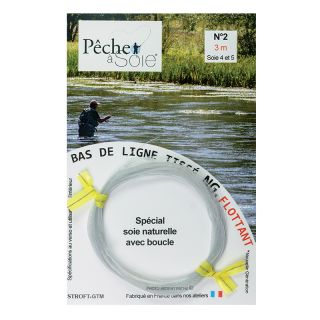 Braided Leader NG with loop Peche à Soie (3 m)