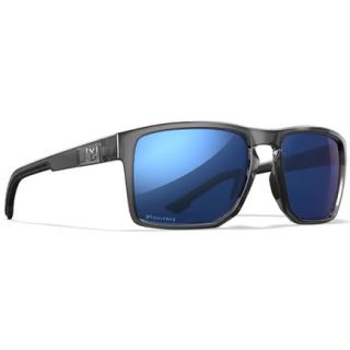 Lunettes polarisantes WILEY X Founder captivate polarized green mirror grey / gloss cristak grey frame