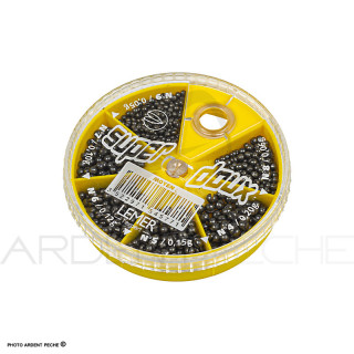 LEMER 6-Compartment Split Shot Dispenser Box Super Soft Medium