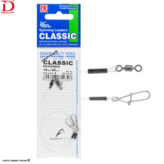 DRAGON Fluorocarbon Classic Leader 40cm